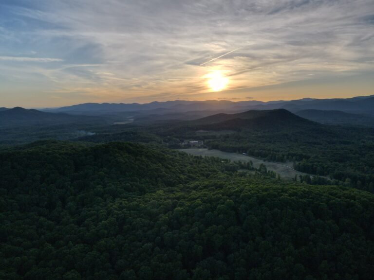 Hot air balloon in North Georgia