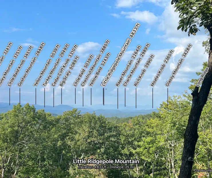 Long range mountain views from lazybearcabin.com